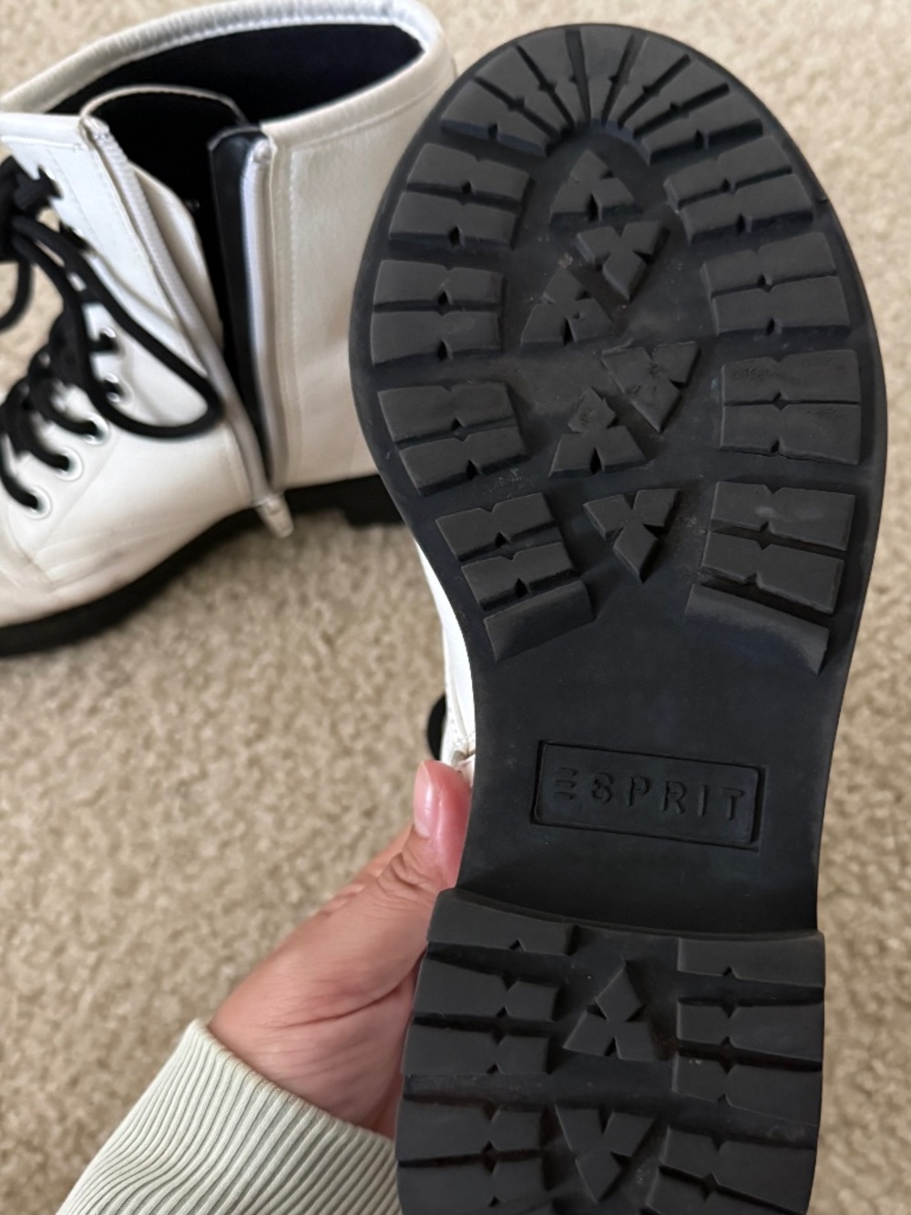 White Combat Boot - Picture 4 of 5